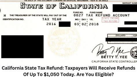 ca state refund phone number.